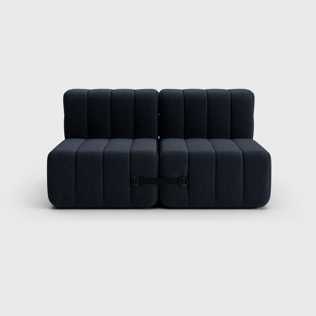 Curt-Set 4 - e.g. Flexibele 2-zitter - Jet - 9806 (Dark Grijs)