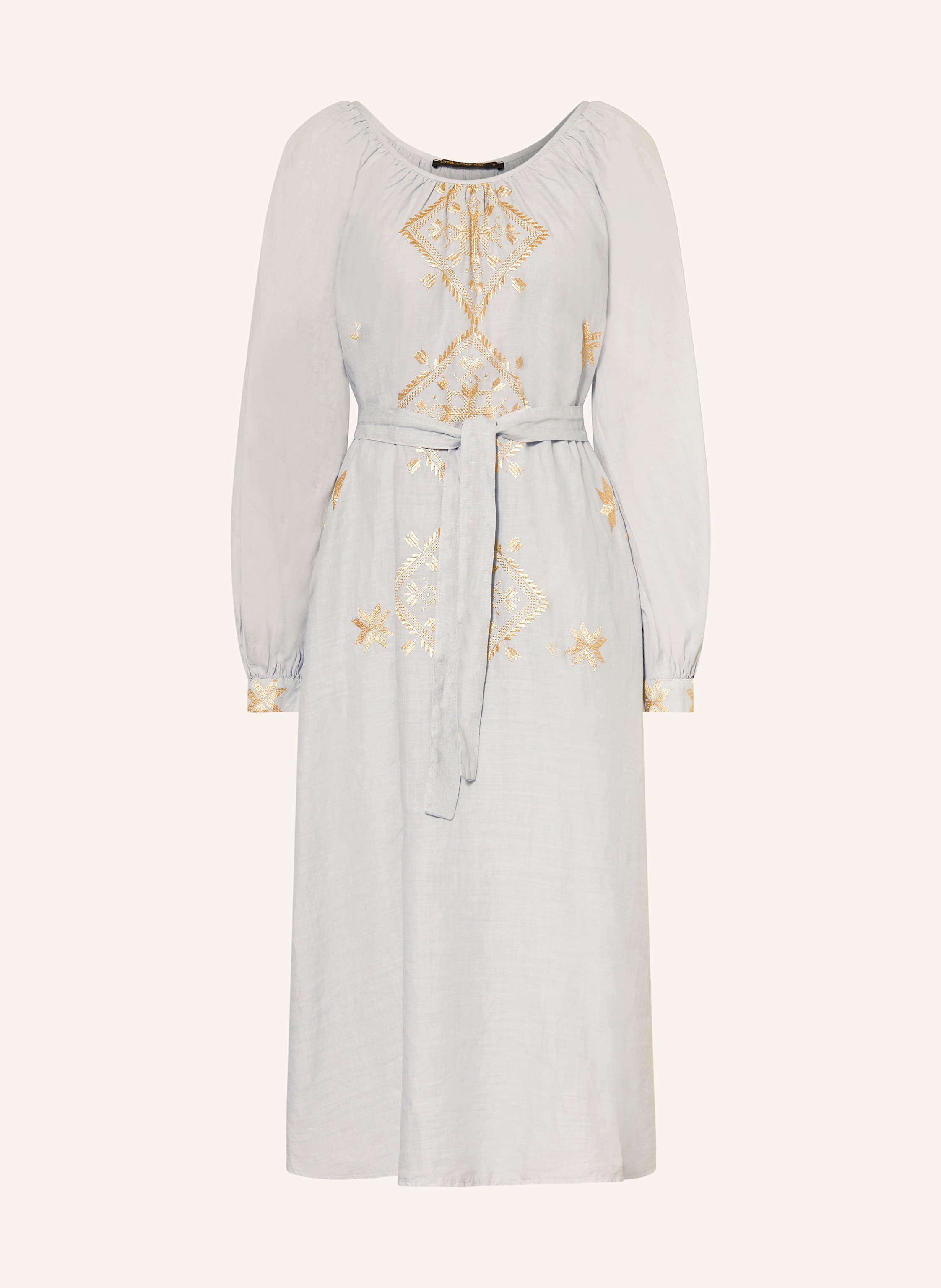 Greek Archaic Kori Strandkleid LEFKADA mit Glitzergarn