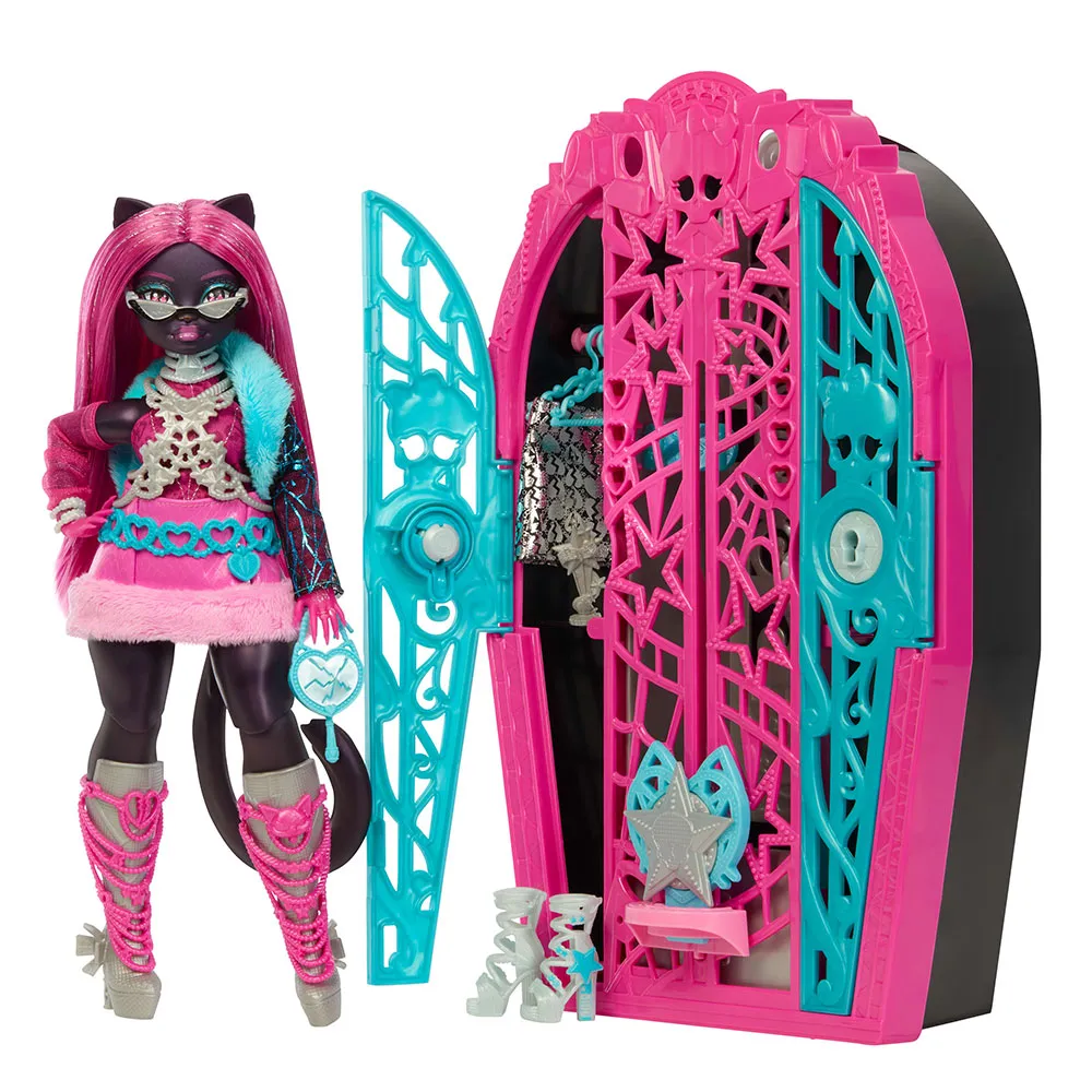 Monster High Skulltimate Secrets 6 Catty Noir With Wardrobe doll