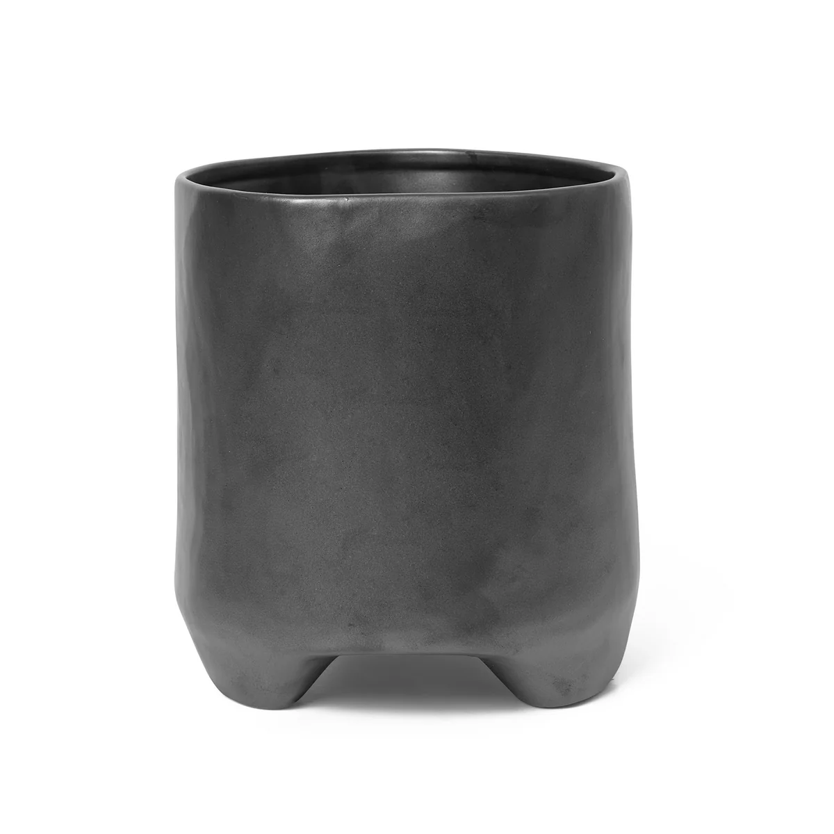 Ferm Living - Esca Blumentopf, H 21 cm, schwarz