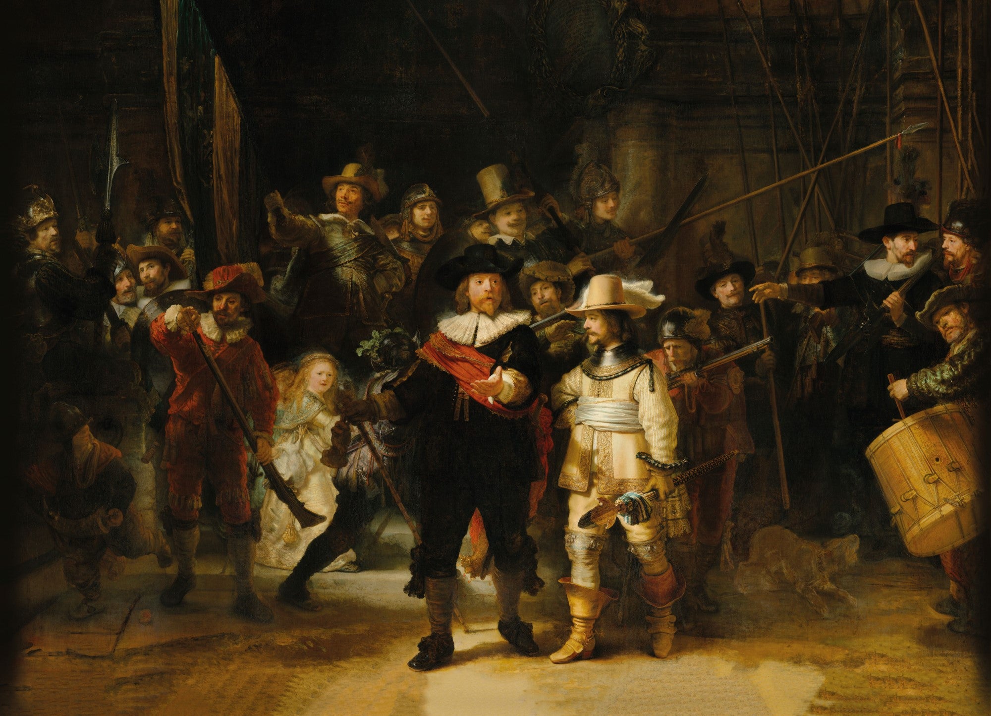 Art for the Home Canvas - De Nachtwacht Rembrandt - 70x100cm