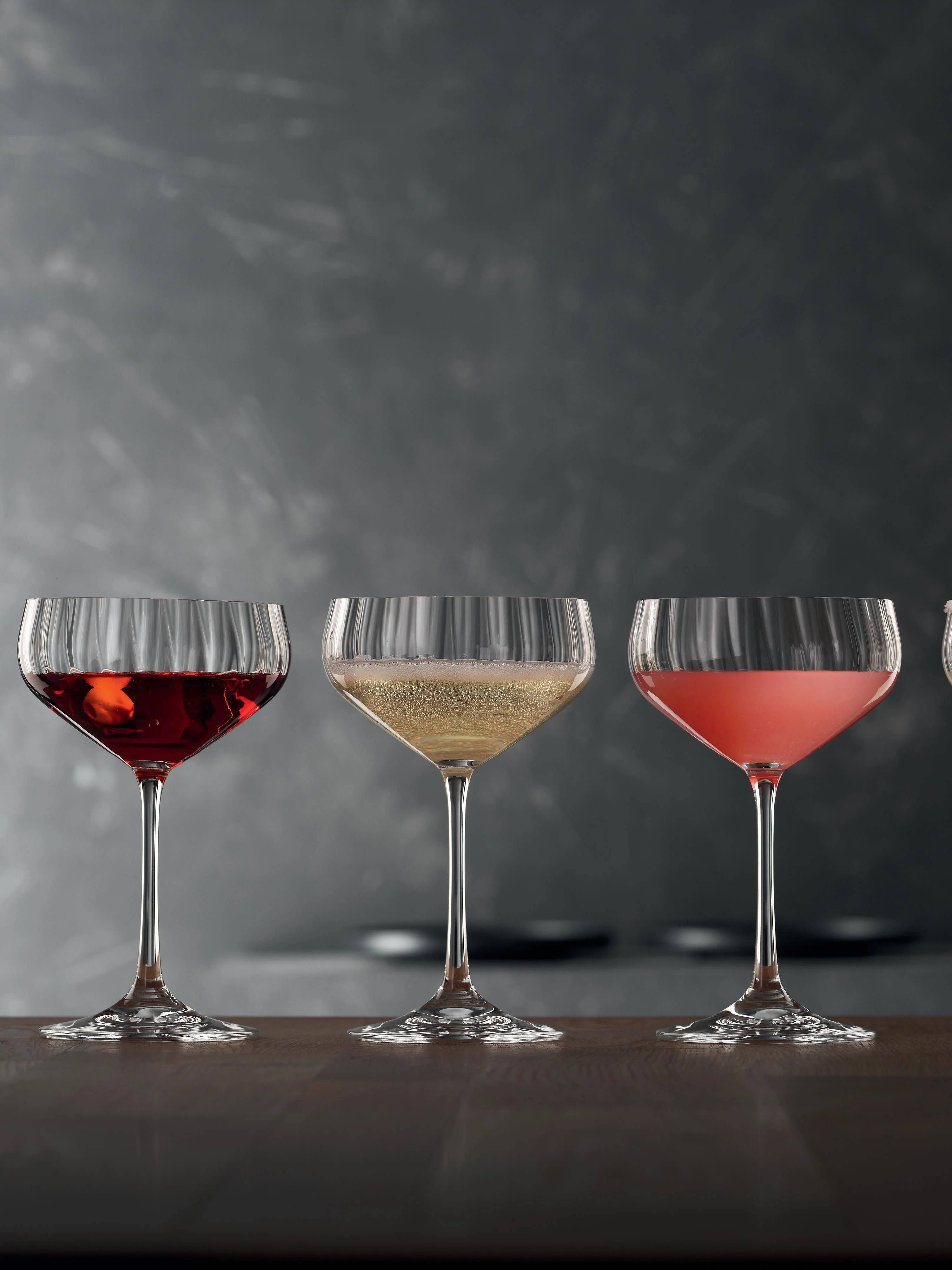Kristall-Champagnerschalen Life Style, 4er-Set
