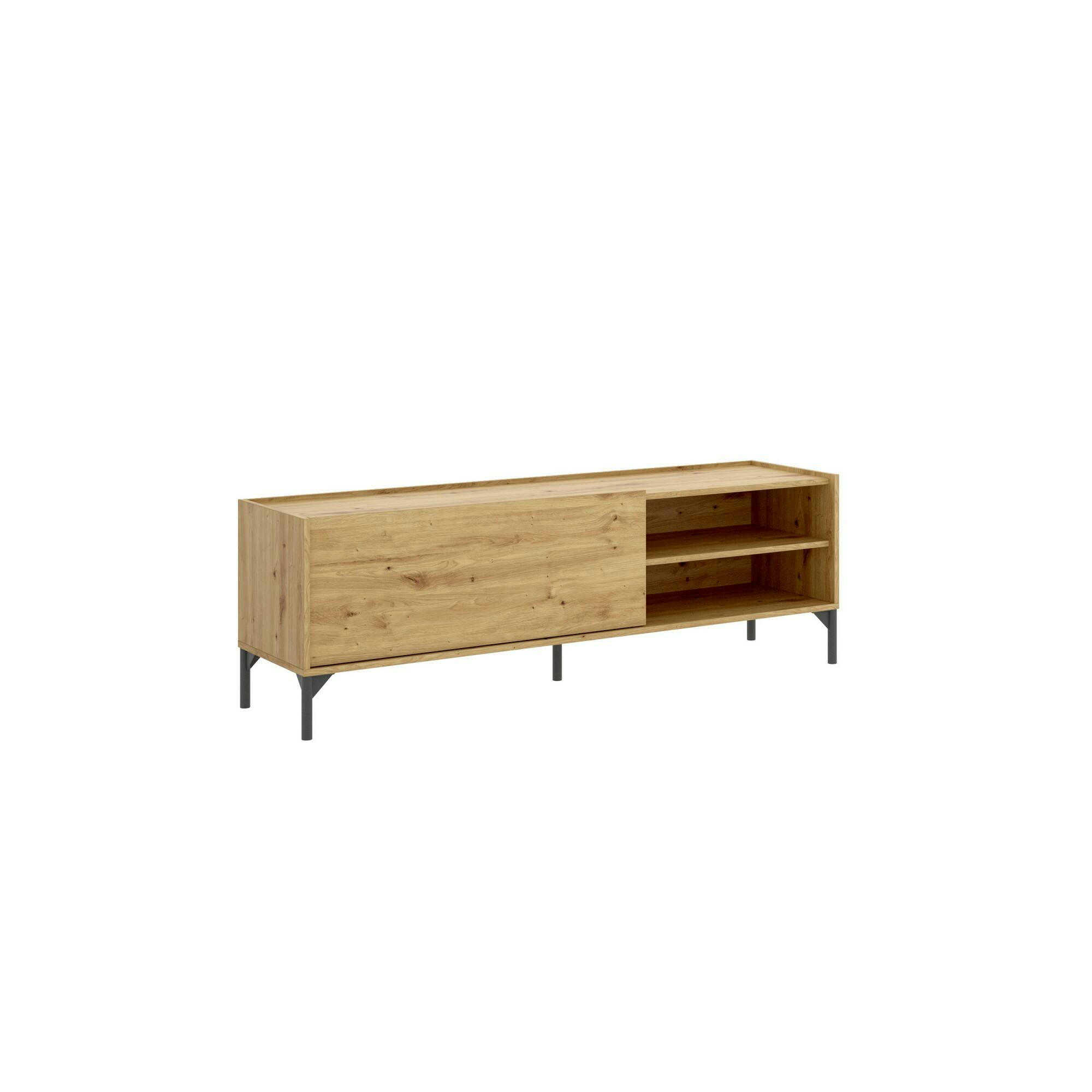 DACERBI - Meuble TV effet bois chêne noueux