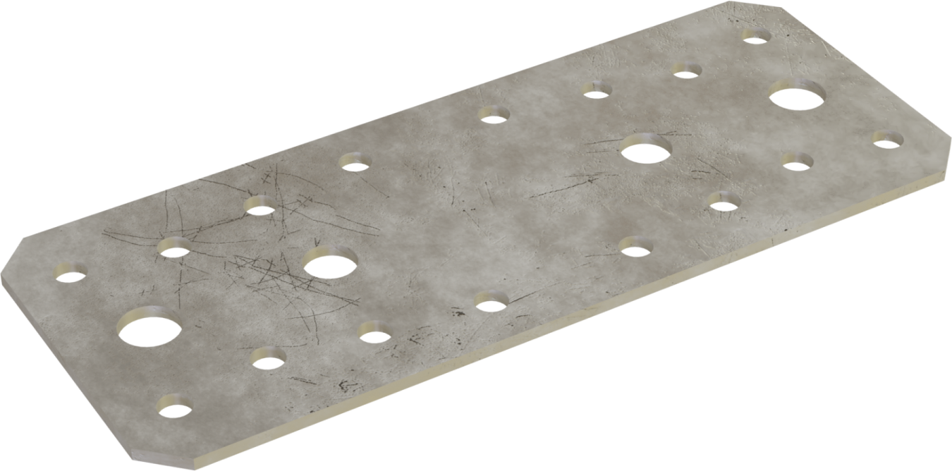 Łącznik płaski specjalny LPS 100x35mm , grubość 2,5mm STALCO ŁPS1 - 100/35