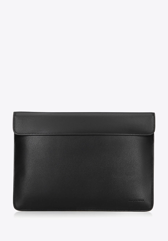 Etui na laptopa 13” z imitacji skóry czarne