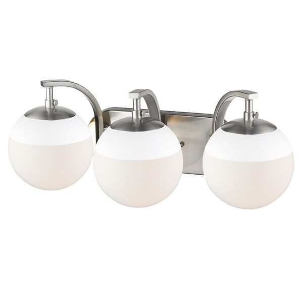 Carbon Loft Barton 3-light Opal Glass Bath Vanity