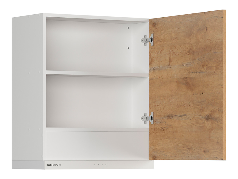 Szafka kuchenna górna z okapem Hamper 60 cm prawa dąb lancelot