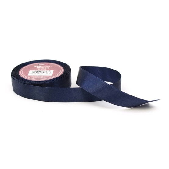 Navy Blue Satin Ribbon 20 mm x 15 m