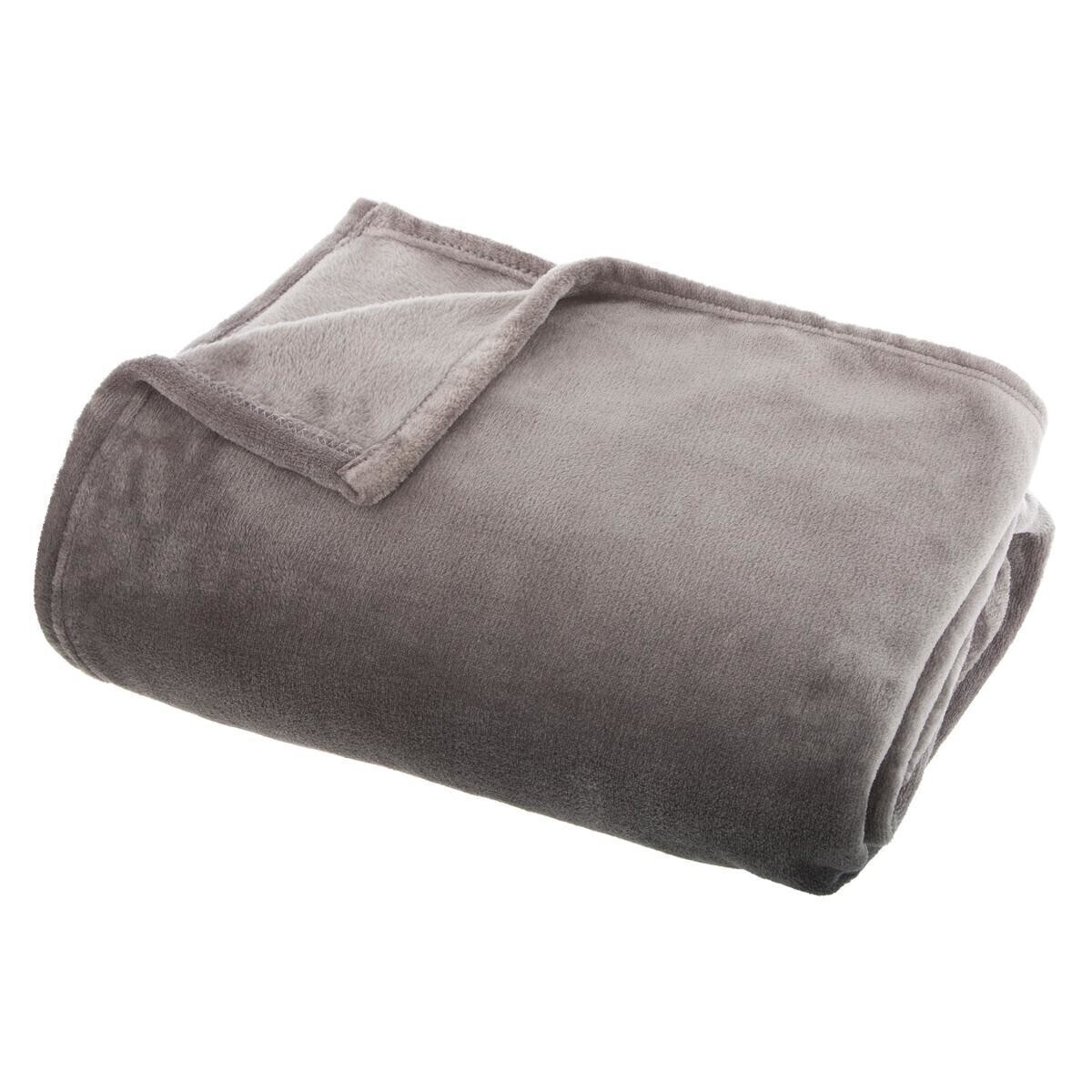 Flannel plaid Grey, 130x180 cm