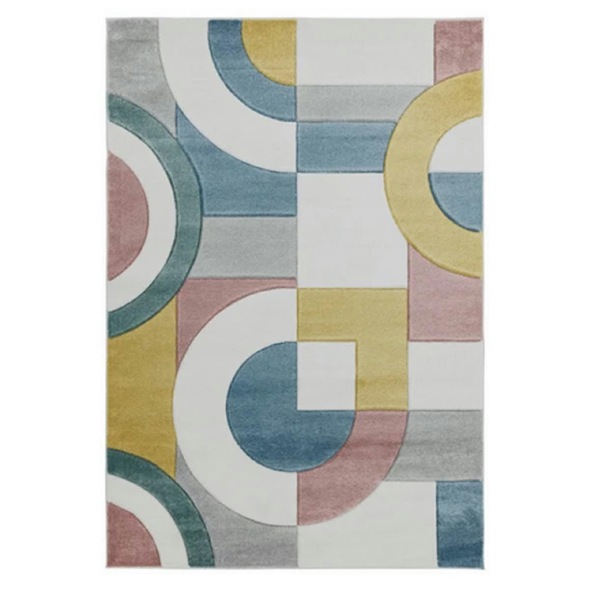 RETRO - Tapis de salon moderne en Polypropylène Multicolore 160x230 cm