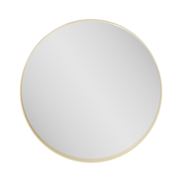 Miroir salle de bains rond Ø100 cm, doré, Tisa