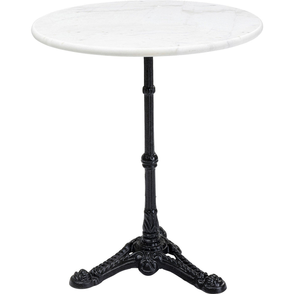 Kare Design Eettafel Bistrot rond Ø60cm wit marmer