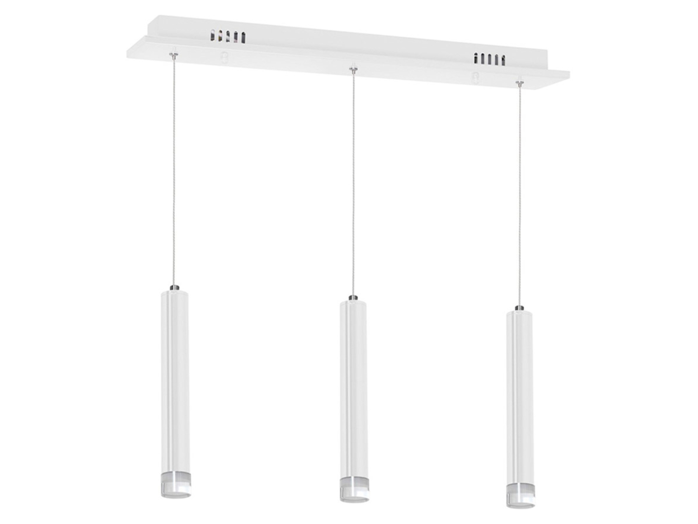 Lampa wisząca Alba 3-punktowa metalowa biała