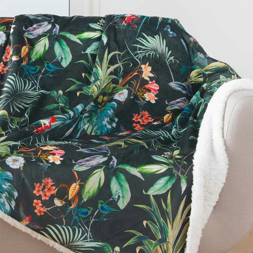 FÉÉRIE - Plaid velours sherpa 125x150cm