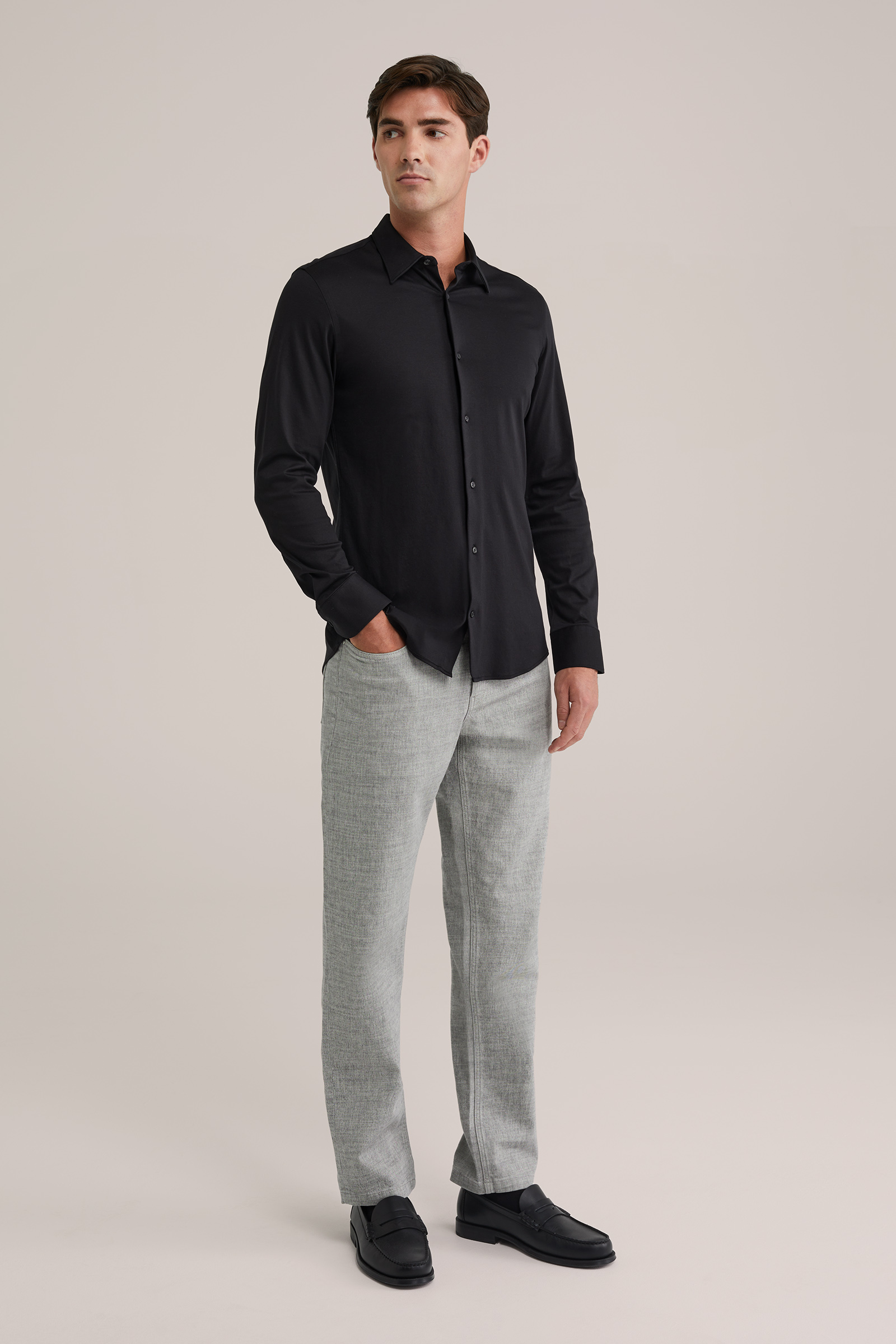 Heren regular fit broek