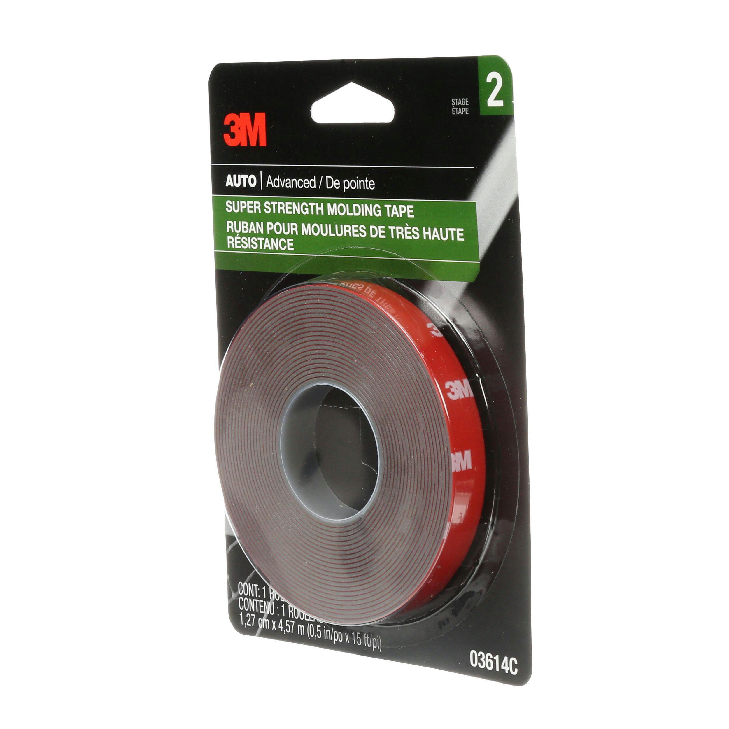 3M Auto Molding Tape, 1/2-in x 15-ft