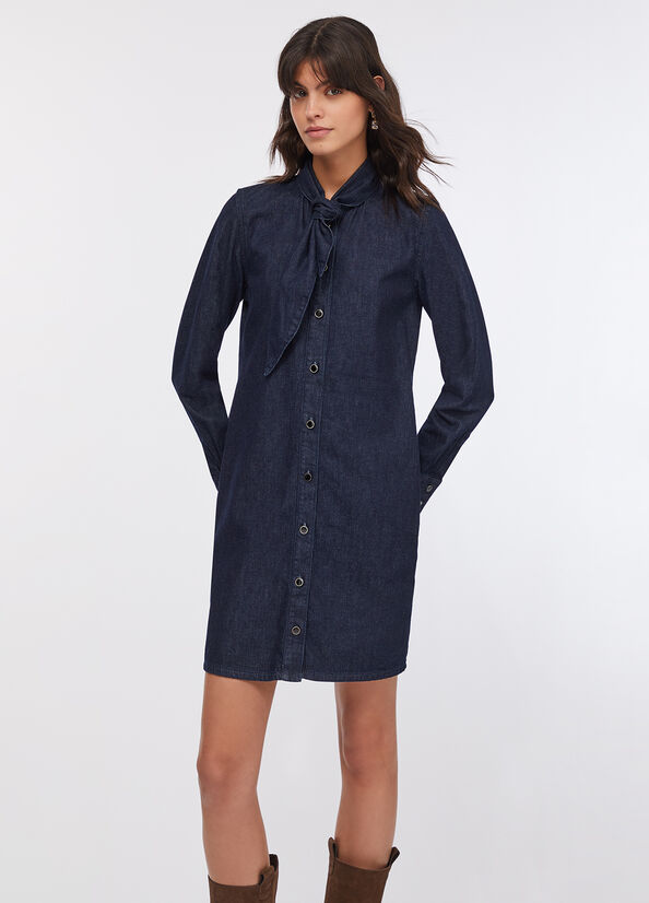 Abito chemisier in denim