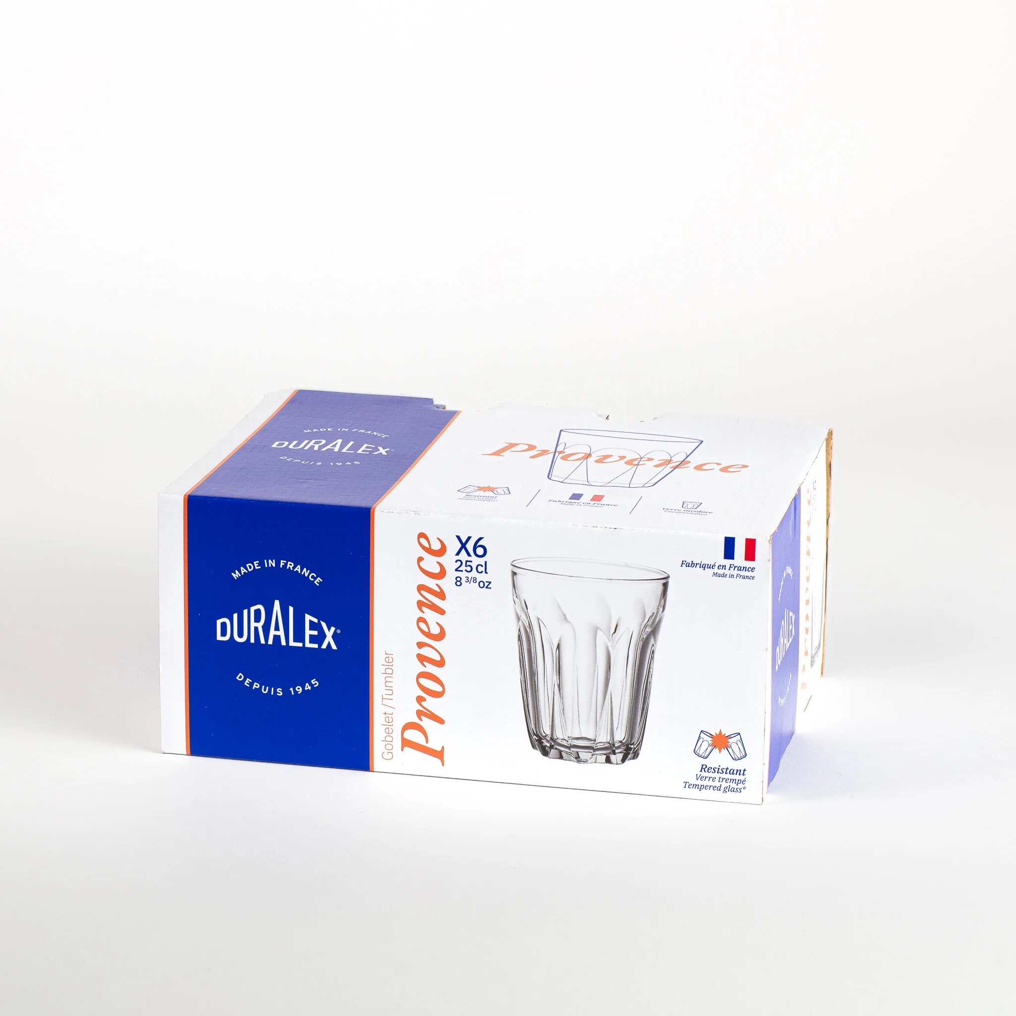 Provence - Verre transparent 25cl (Lot de 6)