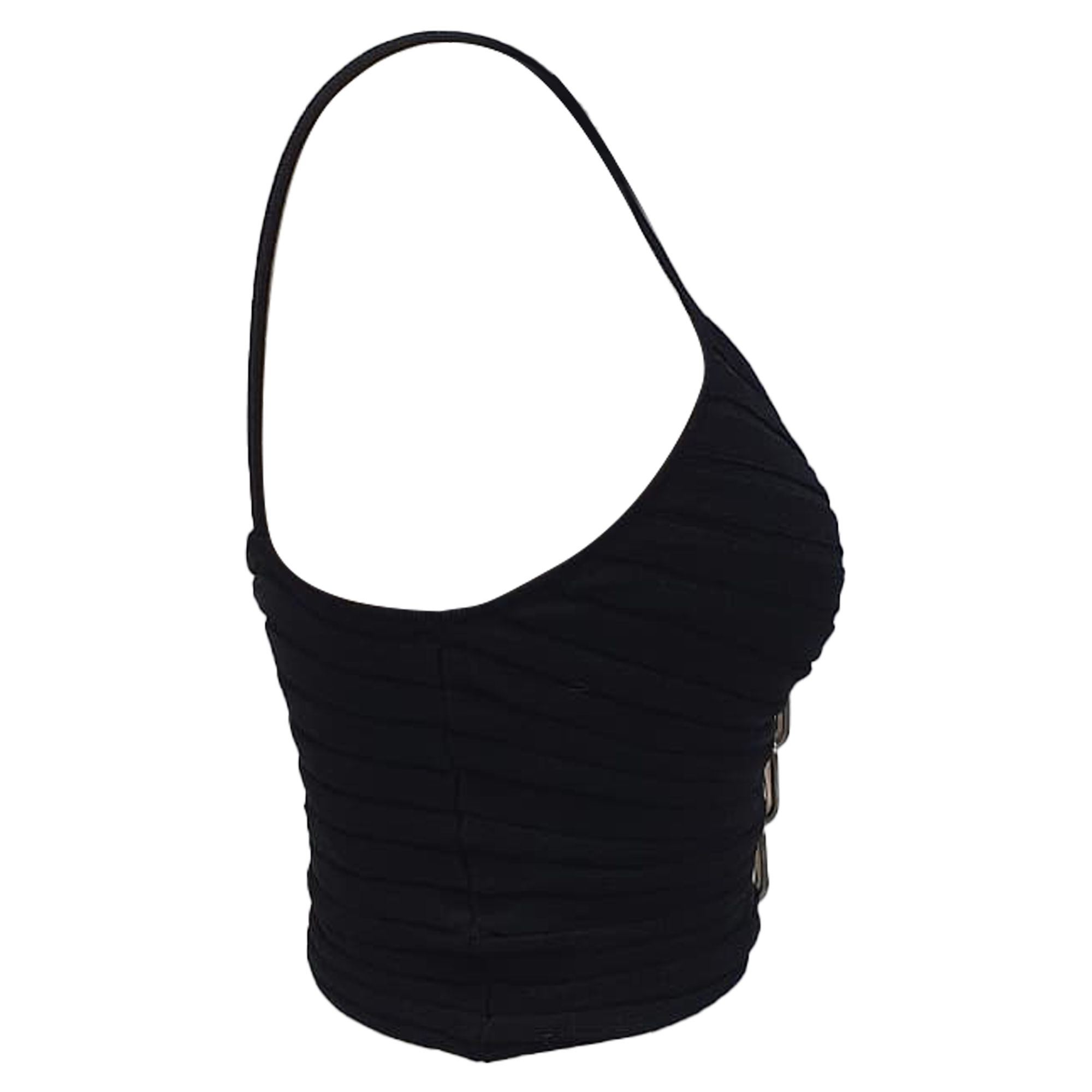 Dion Lee Preloved Central Chain Cami Top in Black Viscose