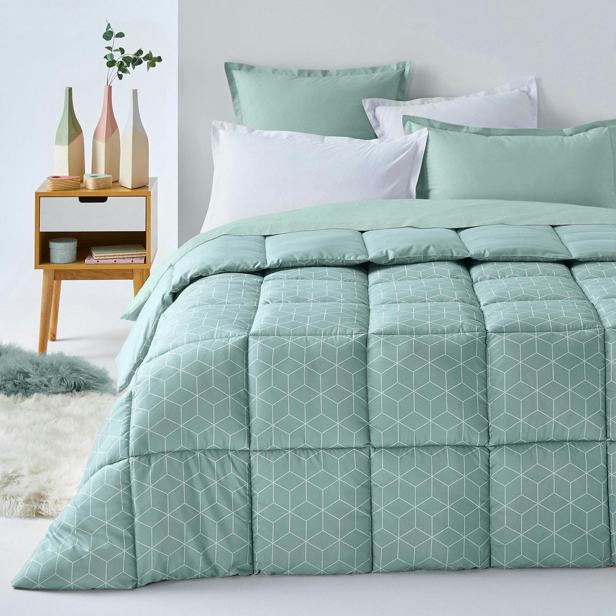 Couette imprimée microfibre, Decio