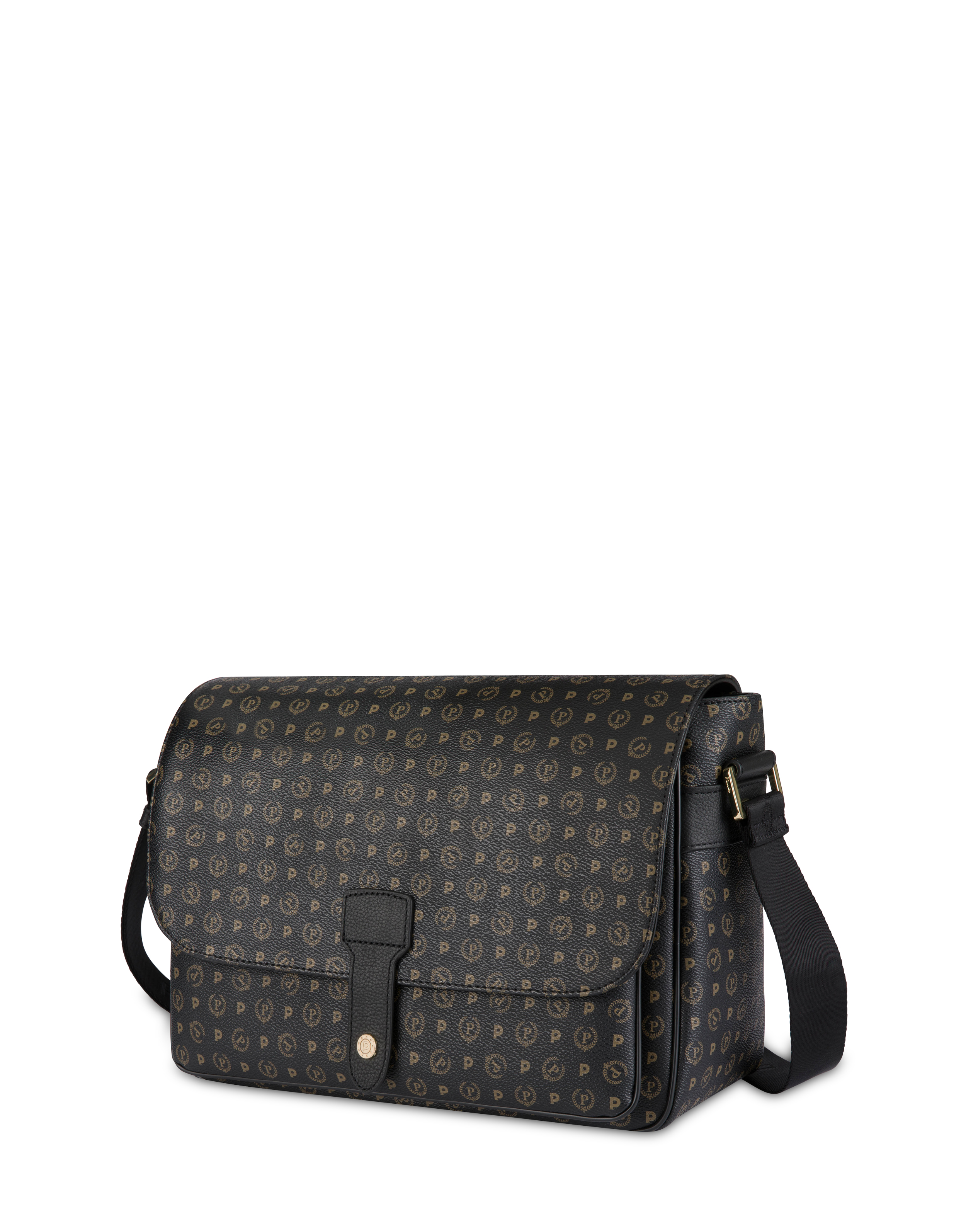 Borsa A Tracolla Heritage Pvc Nero/nero