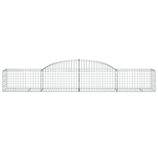 NNEVL Arched Gabion Basket 300x50x40/60 cm Galvanised Iron