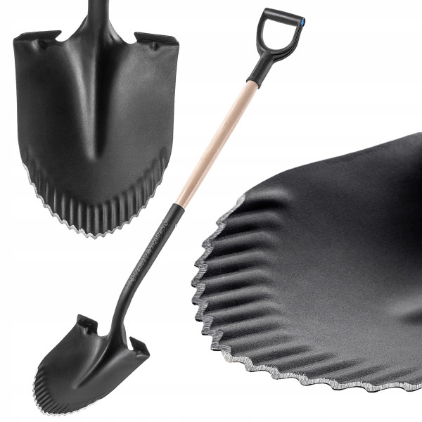 KADAX Szpadel Ostry Ogrodowy Z Trzonkiem 130cm
