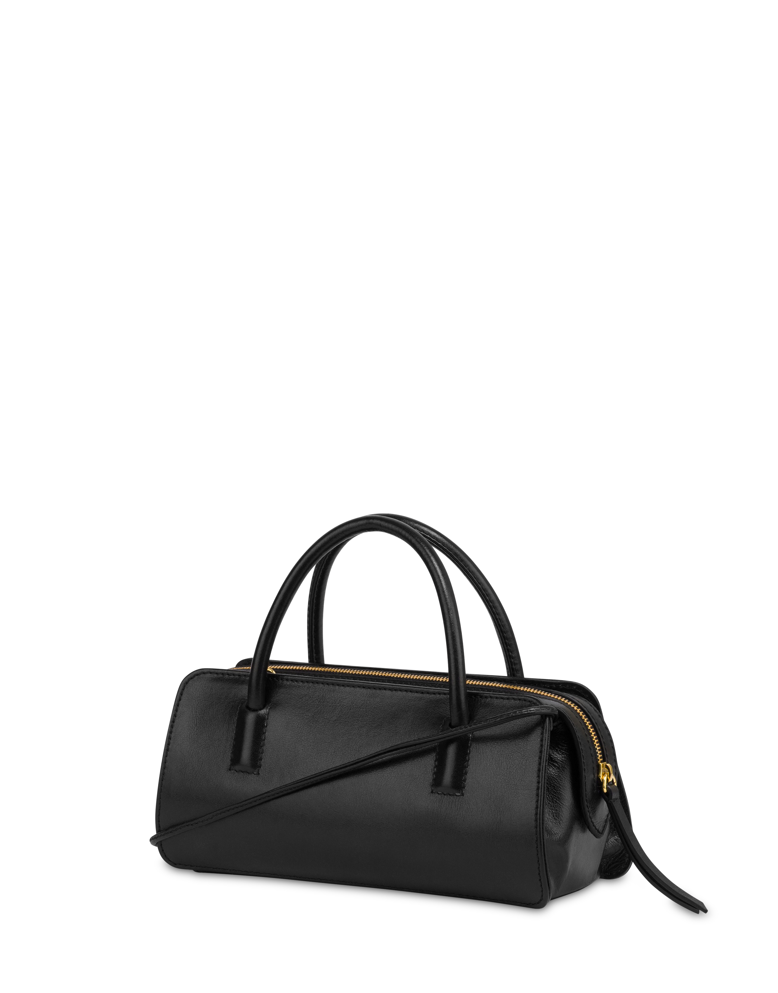 Borsa A Mano Lady Small In Vitello Lucido Nero