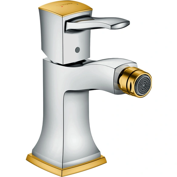 Bidetarmatur »Metropol Classic«, T: 112 mm, chrom/gold