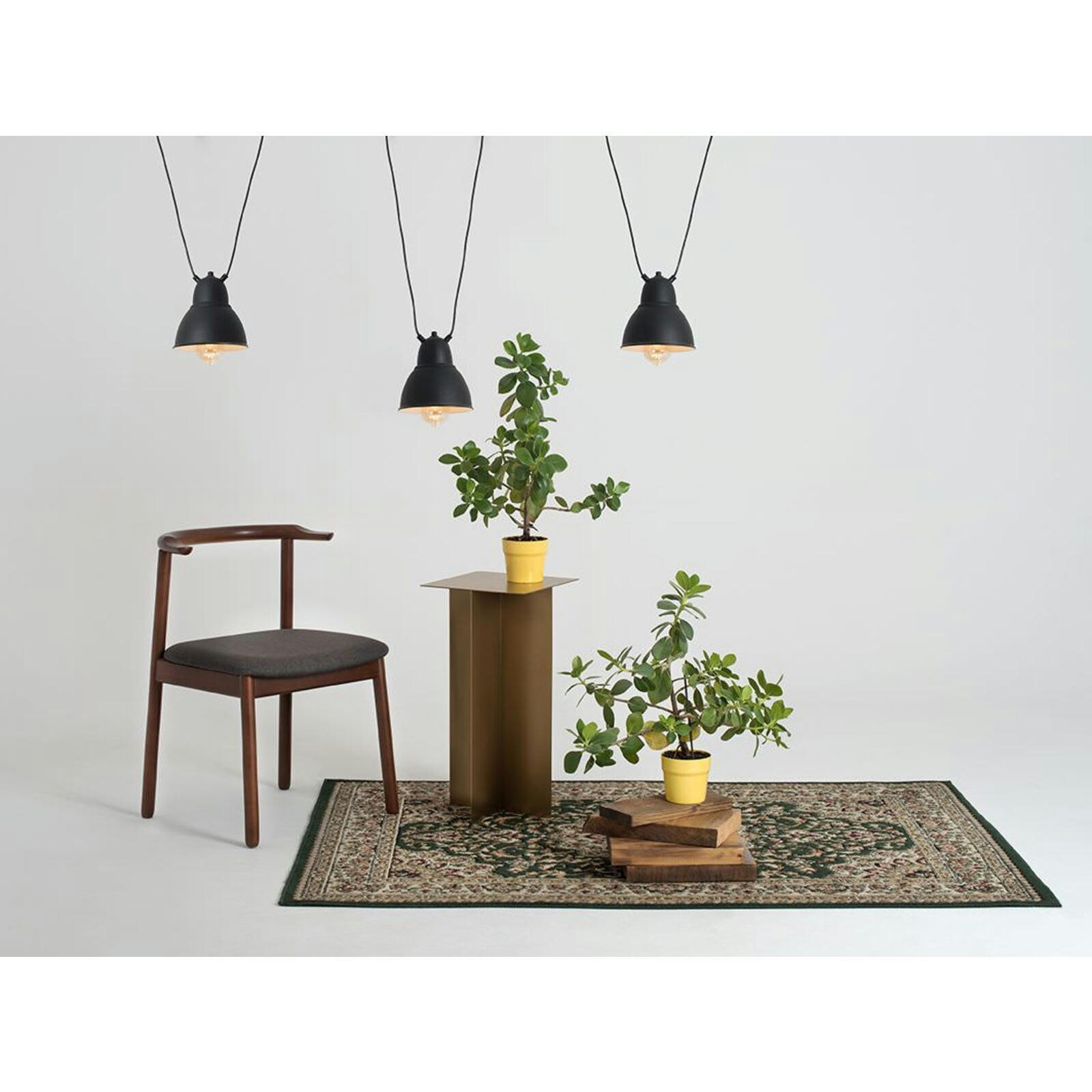 COBEN - Suspension Acier Noir 18x18x18 cm