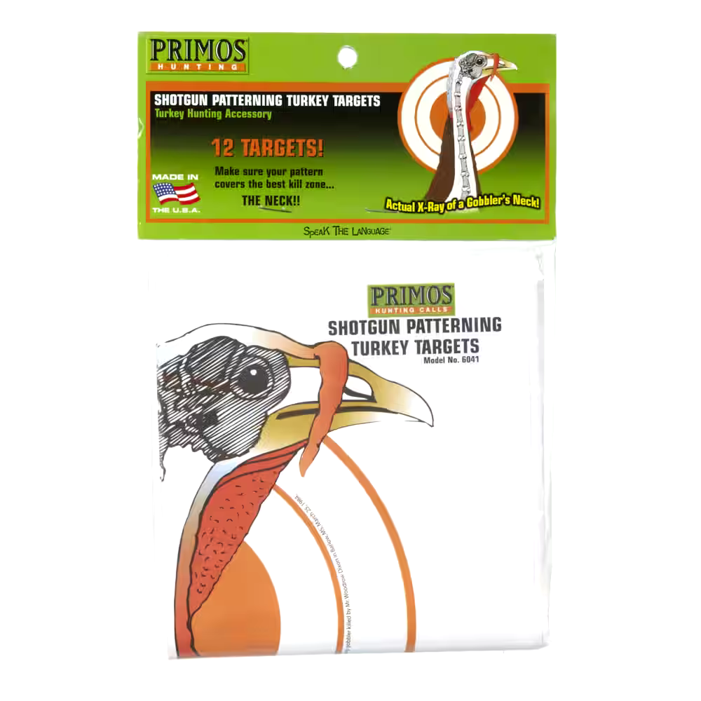 Primos Hunting Shotgun Turkey Shooting Target, 10.75 x 11.5-in, 12-pk