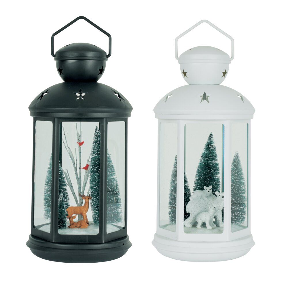 Lanterne de No&euml;l lumineuse à led animé
