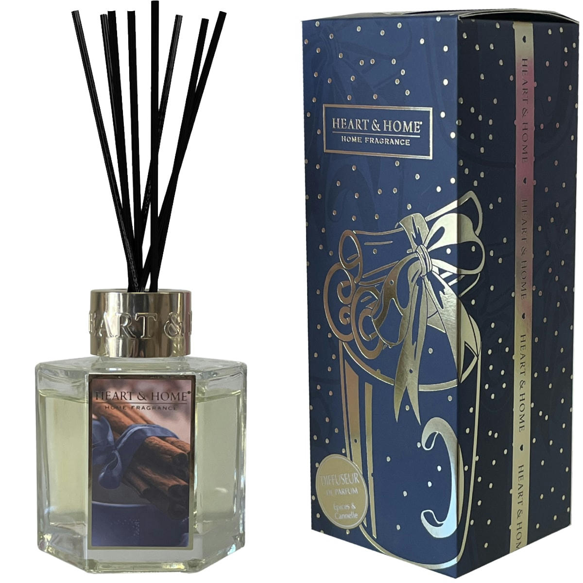 - Diffuseur senteur à bâtons Heart and Home épices et cannelle