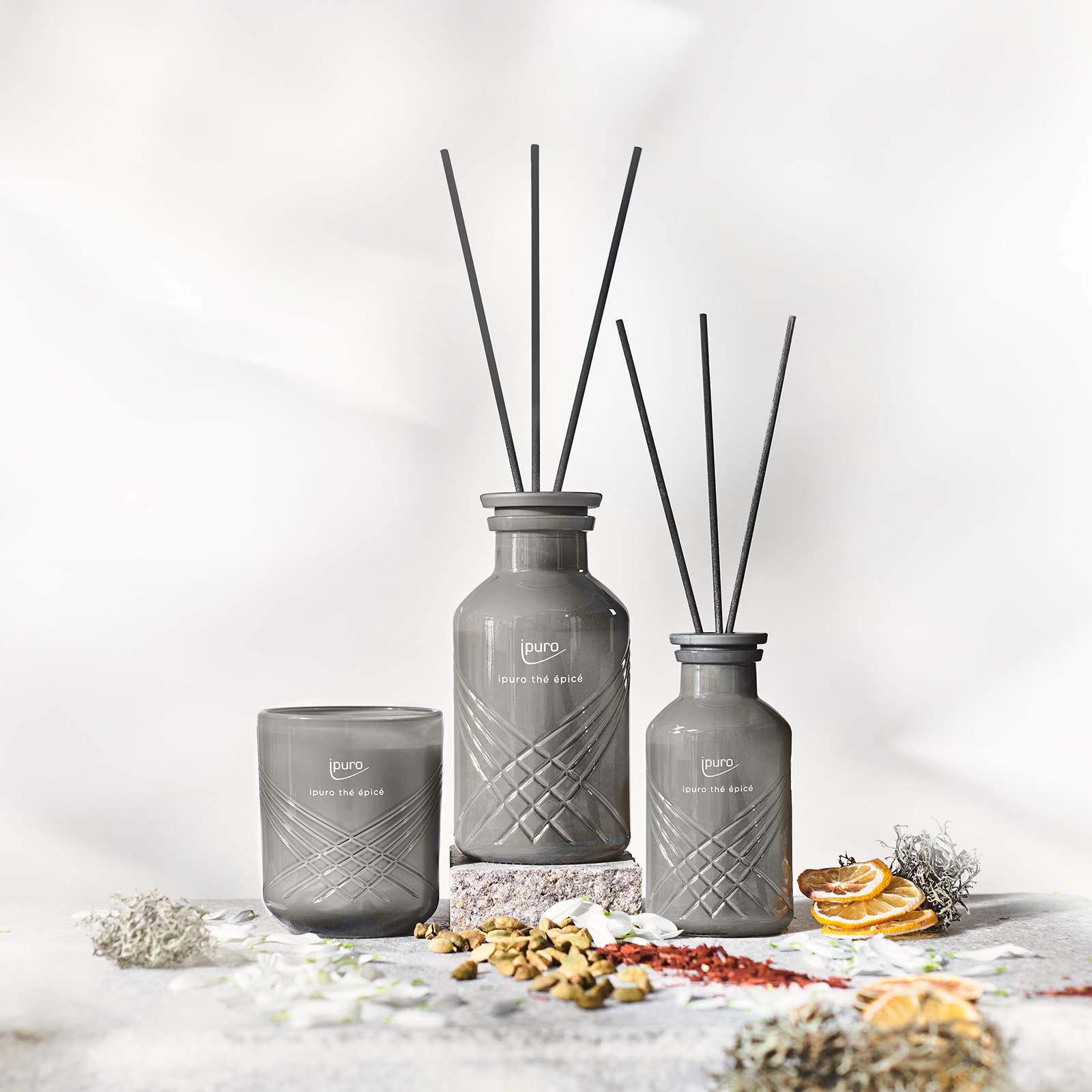 ipuro EXCLUSIVE Raumduft Thé Epicé Grau, 240 ml
