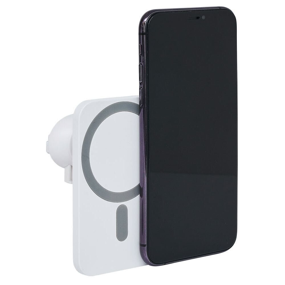 Support charge téléphone Magsafe auto blanc