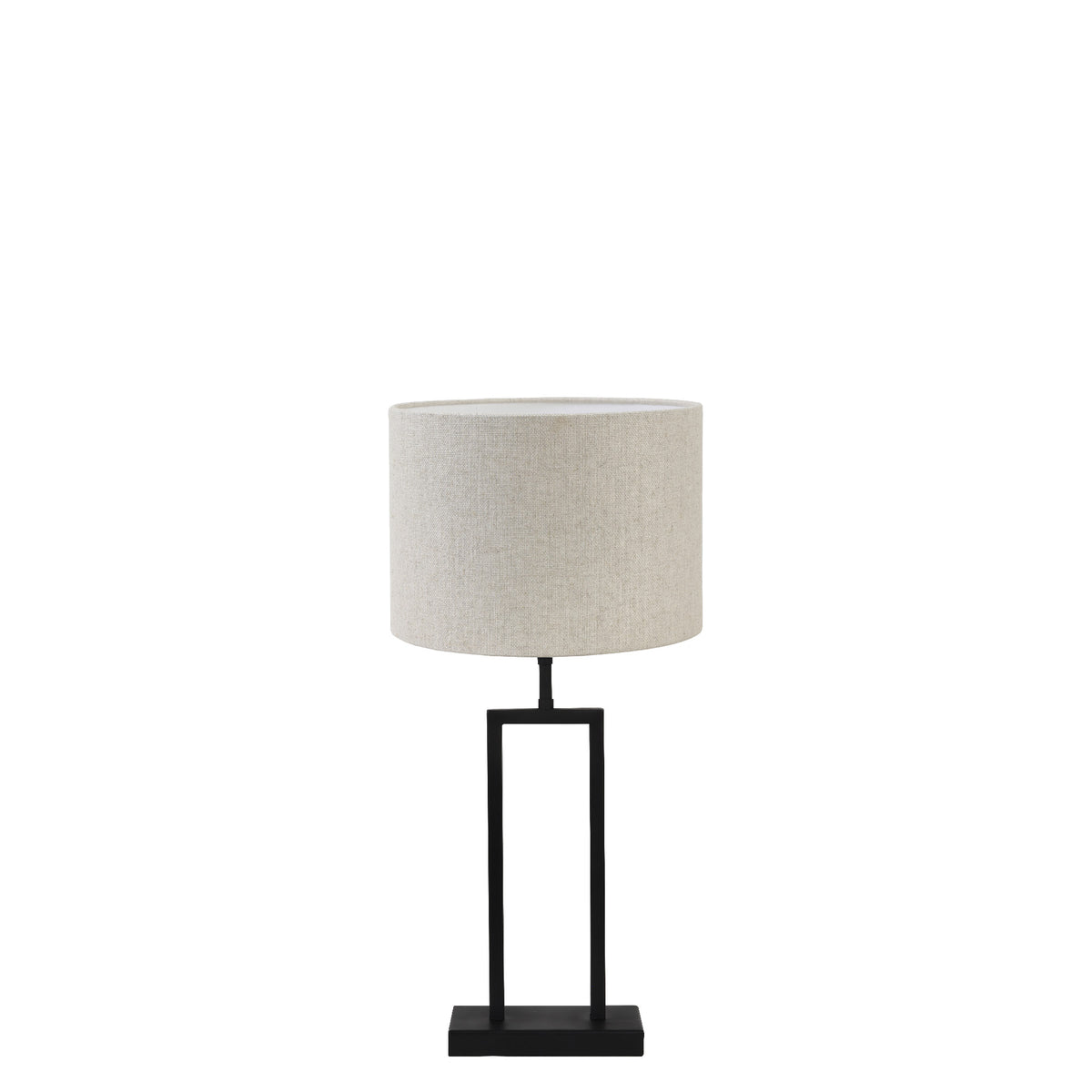 Light & Living tafellamp Shiva/Livigno - zwart, naturel - 30x30x62cm