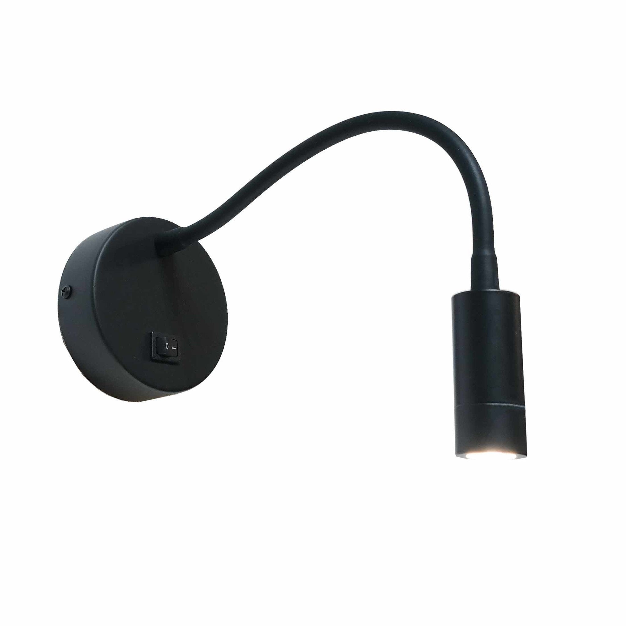Artdelight wandlamp Flex - 1 lichts - 30 x 10  cm - zwart