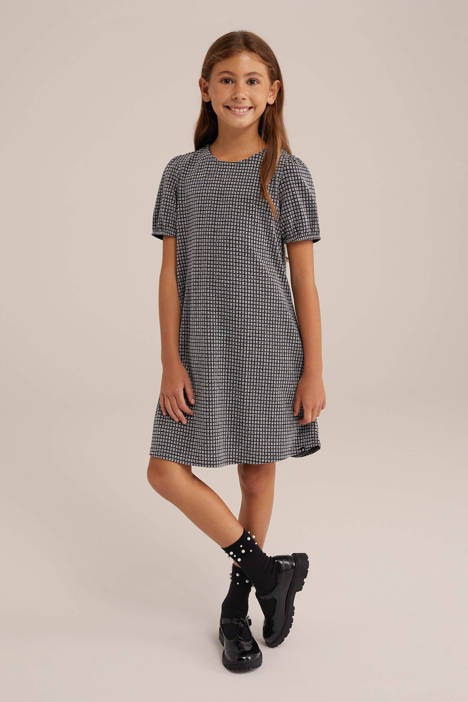 Meisjes jurk met dessin