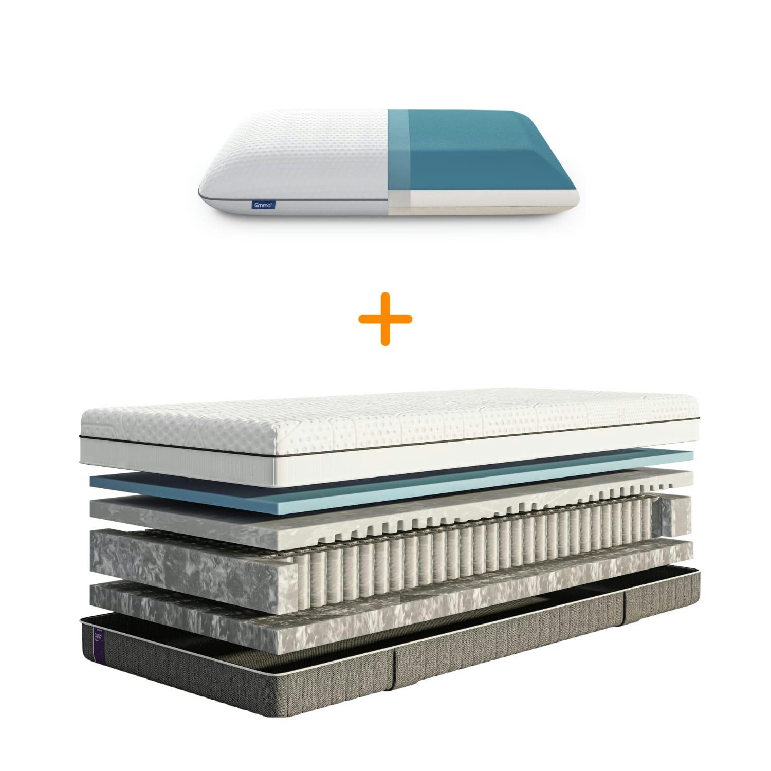 FUSION FRESH HYBRID PILLOW - Emma Deluxe | Fusion Fresh Hybrid 80X200 + Oreiller Original 70x40