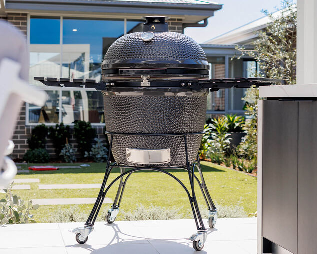 Firehawk Stringybark Kamado Ceramic Charcoal BBQ 68cm (27") - Grey