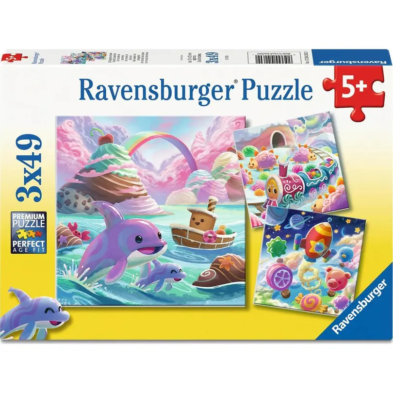 Puzzle 3er-Set Süssigkeitenküste