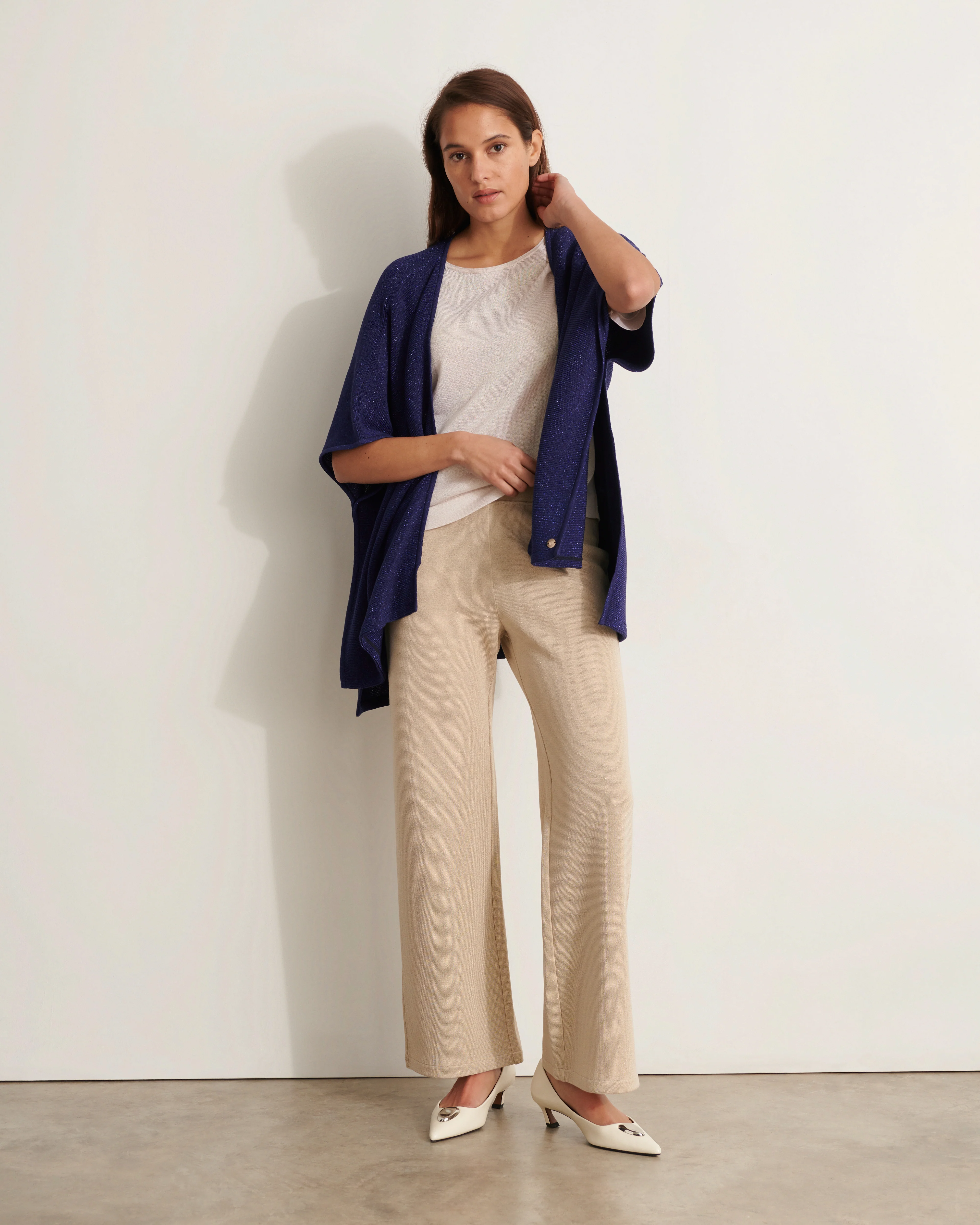 Gilet poncho en maille GLOSSY/11079/887