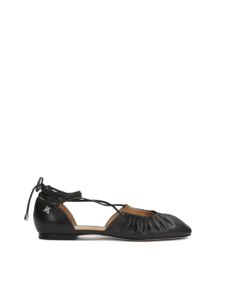 Black ballerinas with open upper