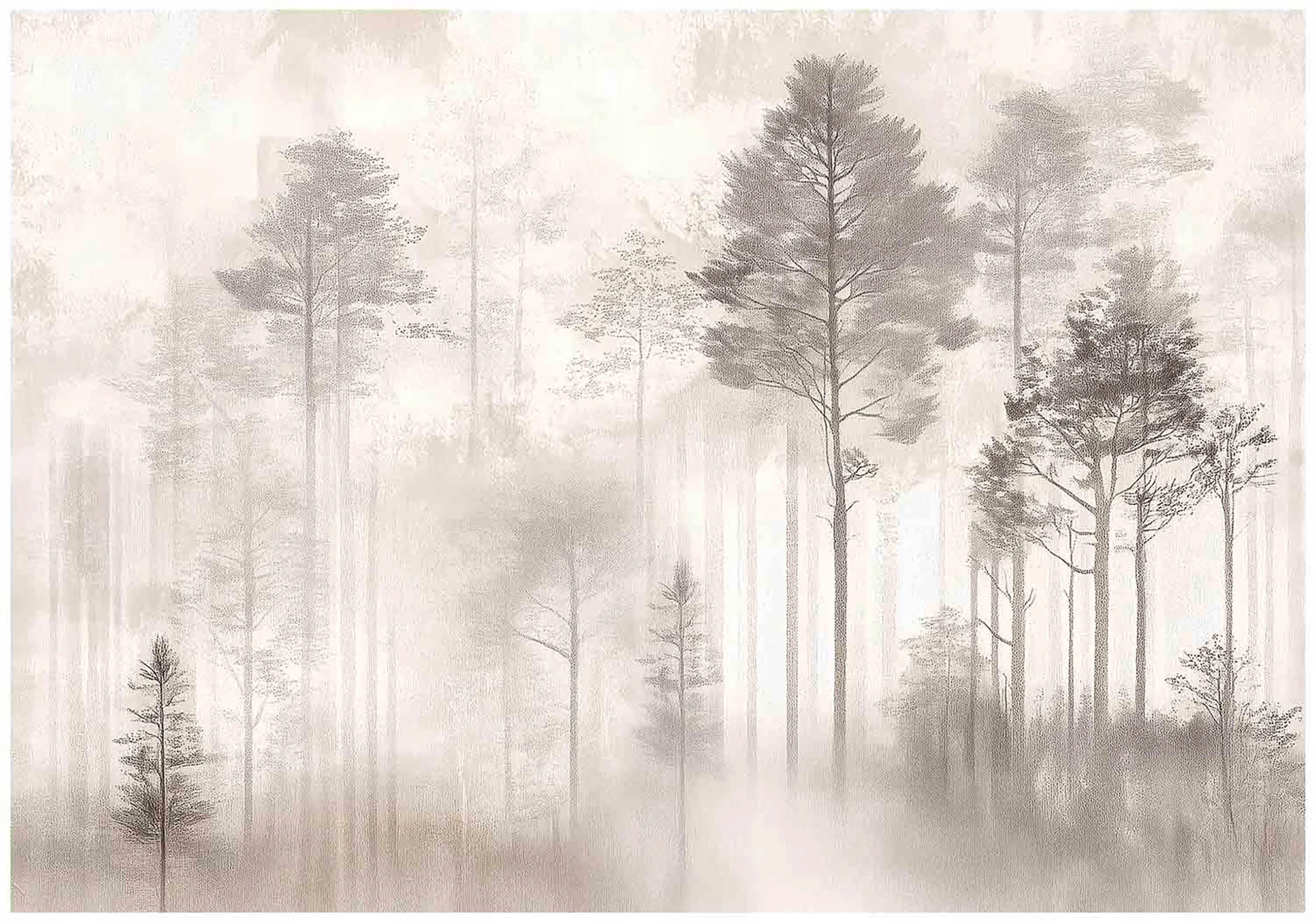 Fototapeta las vintage drzewa natura na ścianę sypialnia salon 250x175