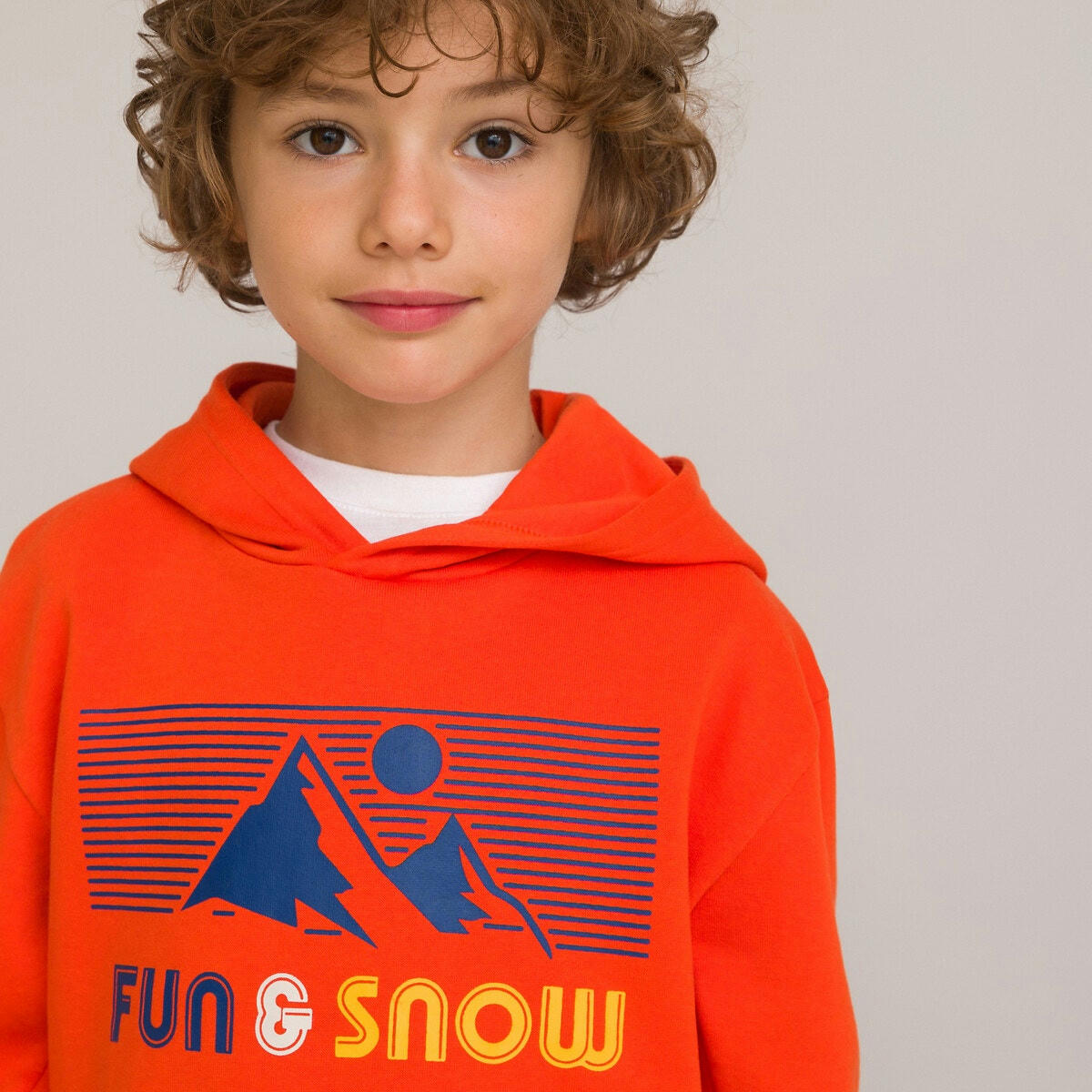 Sweat à capuche en molleton imprimé
