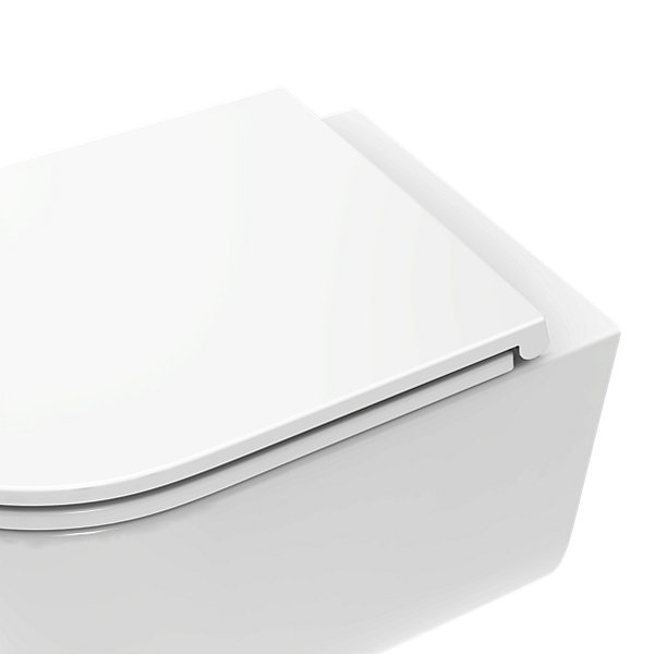 Cuvette WC suspendue sans bride, effet Vortex, GoodHome Luvia