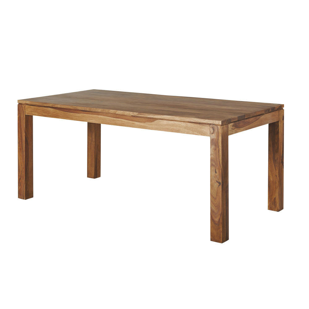 Stockholm - Table à manger en sheesham massif 8 personnes L180