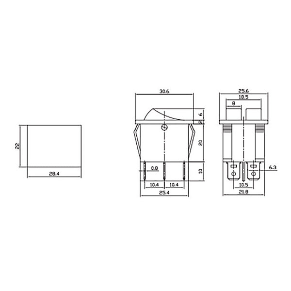 Interrupteur Double 15A 250V Vert - SILAMP