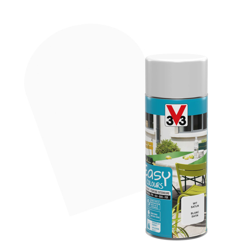 Laque Easy Colours blanc satiné 0,4 L V33