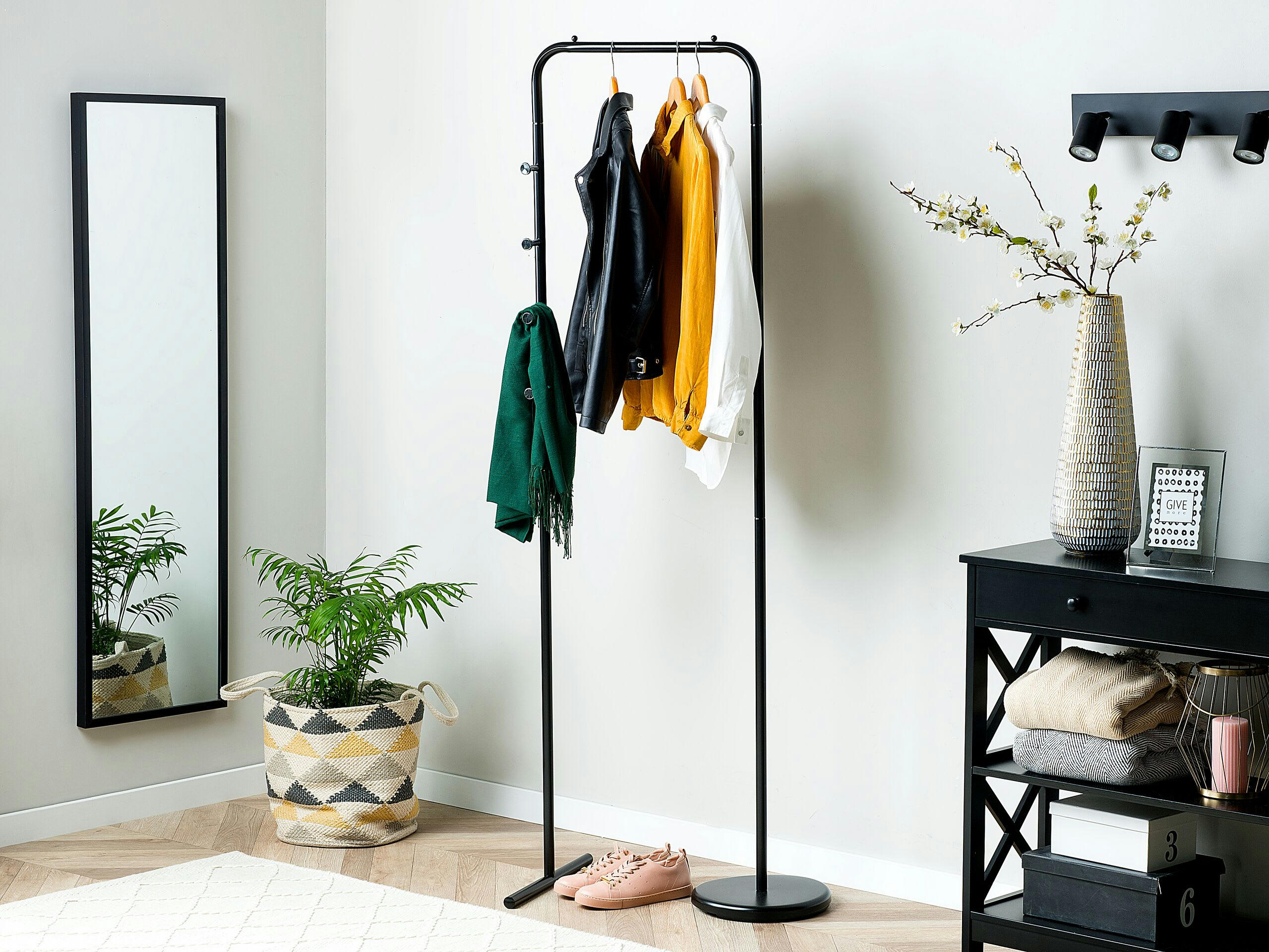 BENTON - Dressing en acier noir 175 cm